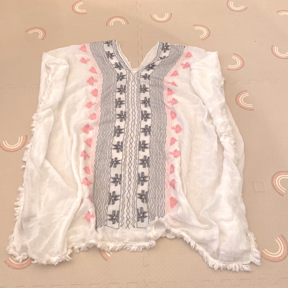 Embroidered Swim Coverup